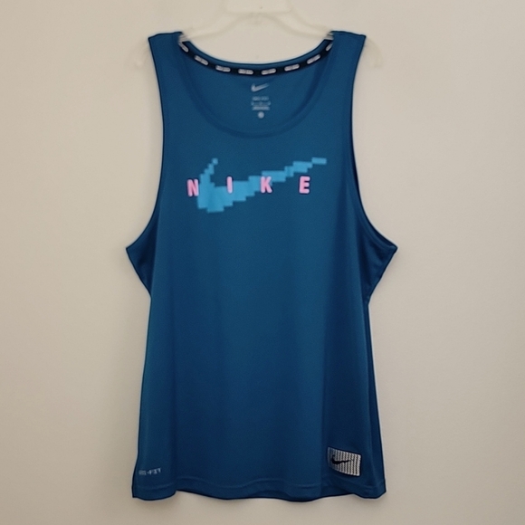 Nike Swim Other - Nike Swim Dri-Fit Blue Cover Up Long Tank Top M